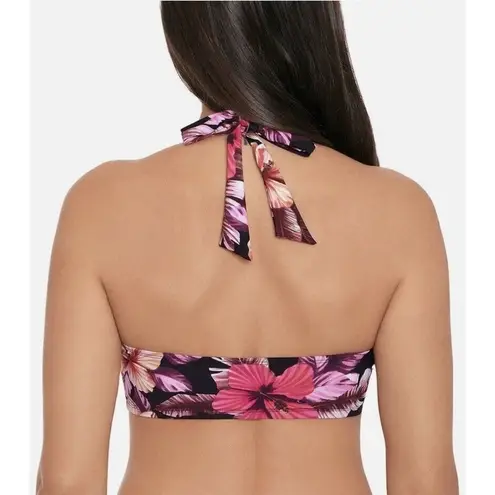 Peppermint Skinny Dippers Black Mowie Bikini Swim Top Size Small NWT