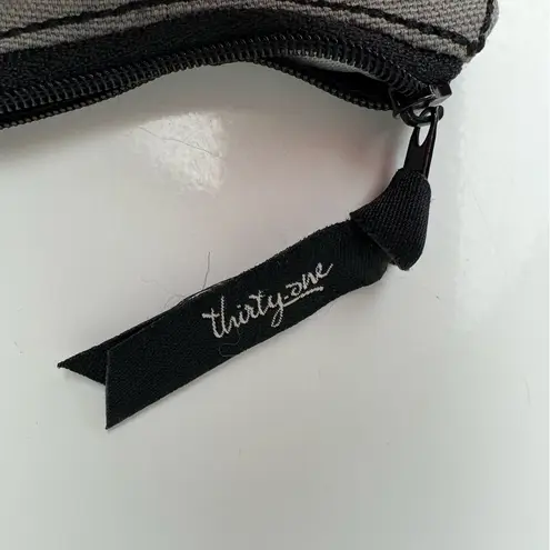 Thirty One Gifts gray, black, white and pink patchwork owl coin purse Gray