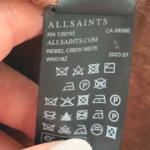 ALLSAINTS NWOT Rebel Cashmere Crewneck Sweater Minimalist Soft Luxe Staple Sz S