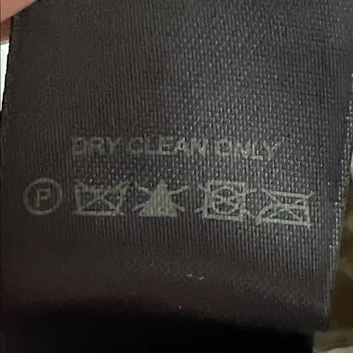 Liz Claiborne Collection Beige Floral Silk Blouse Shirt Set Womens Size Large Tan