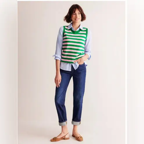 NEW! Boden Catriona Stripe Sweater Tank Green