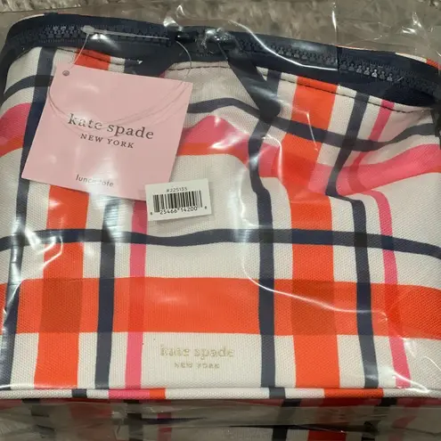 Kate Spade INSULATED PLAID LUNCH TOTE