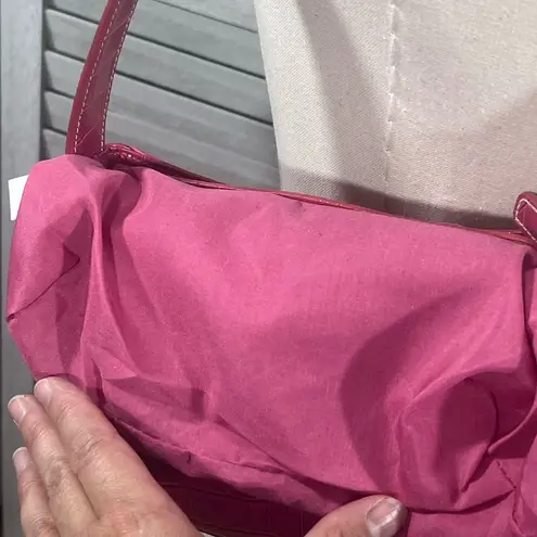 Mini Shoulder Bag Barbie Pink Alligator Texture