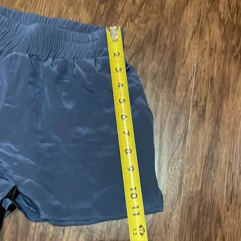 Lavender Brown Shorts Denim Blue