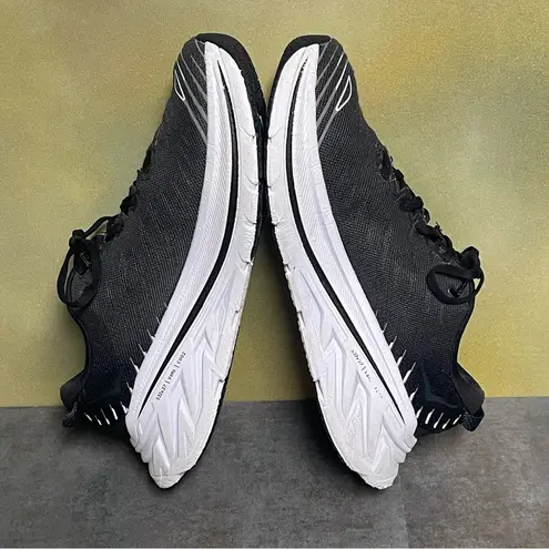 Hoka One One Bondi X Women's Black & White Running Shoes Size 9.5B