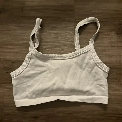 Tilly's white crop top bralette 