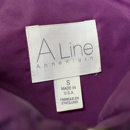 Anne Klein A Line  Nylon Vest Purple Size Small