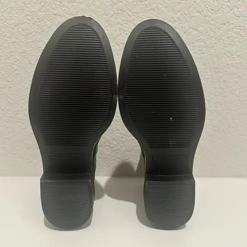 Kate Spade  Solstice Black Gold Rain Boots with Spade Detail Size 6