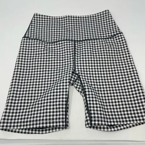 The Great + Eddie Bauer Black and White Buffalo Print Bike Shorts