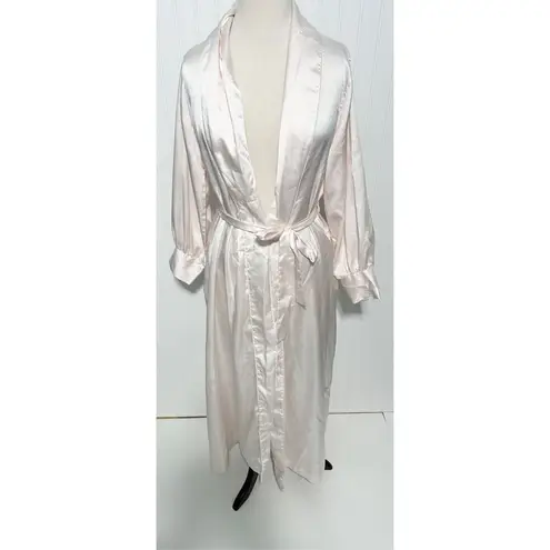 Bert Yelin For Iris Vintage Long Sleeve Collar Sleeping Robe Pink ILGWU Small