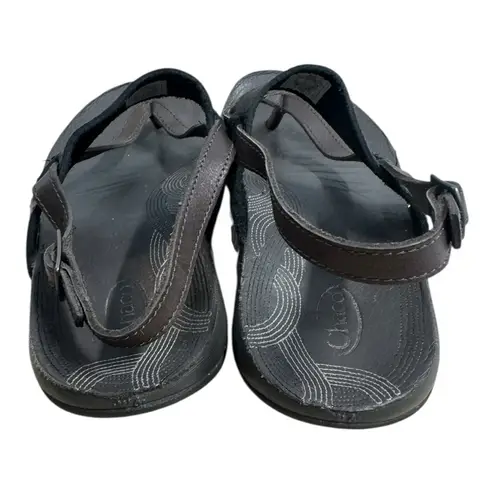 Chacos Chaco Maya II Java Brown Leather Thong Slingback Sandals Women’s Size 6 - Image 4