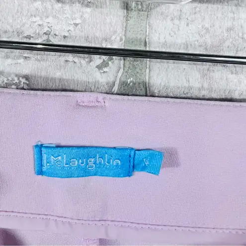 J. McLaughlin Deanne Straight Leg Split Hem Pants in Petal Pink Size 14