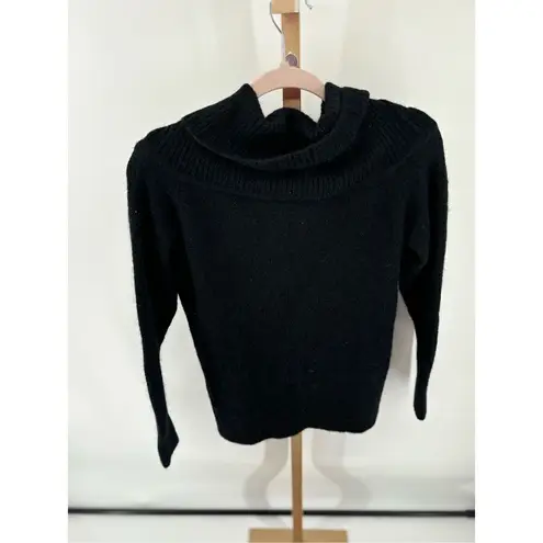 Aritizia Wilfred Free Italian yarn alpaca cowl neck black sweater size small
