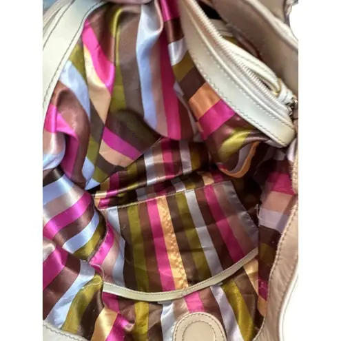 Tignanello Womens Leather Cream Tote Handbag SKU CS8032/J622364 Size L