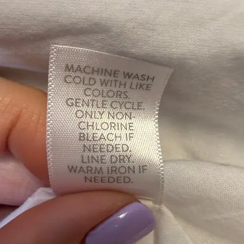 J.Jill Lightweight Embroidered Open Front Jacket 3/4 Sleeve Women’s Size Medium Blue