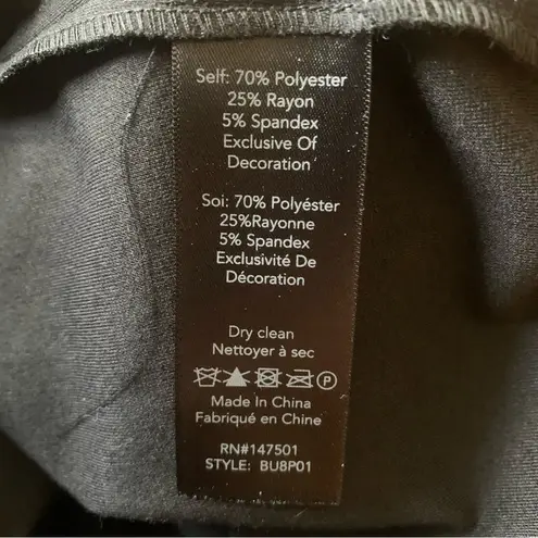 NWT LE GALI Crochet Lace Trim Cropped Wide Leg Lyle Pants Size Small Boho Hippie Black