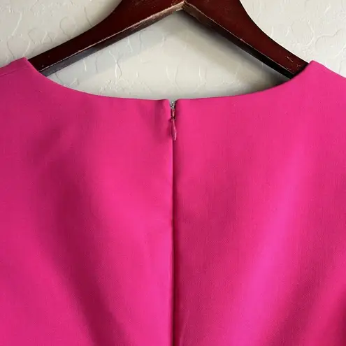 Likely DRESS WOMENS 12 Pink Mini Long Sleeve Sweetheart Neck Barbiecore Kygo