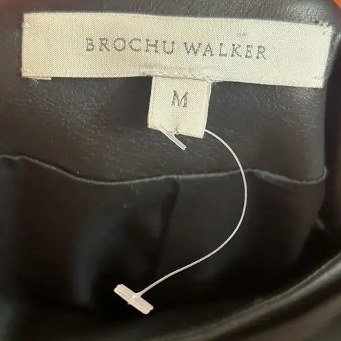 Brochu Walker Gina Ruched Pencil Skirt - Black Onyx Size Medium