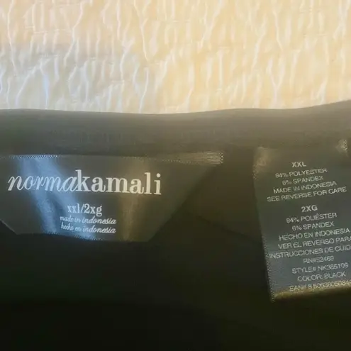 Norma Kamali skirt size 2XL Stretchy Fabric Elastic Waist Flared Pleated Black