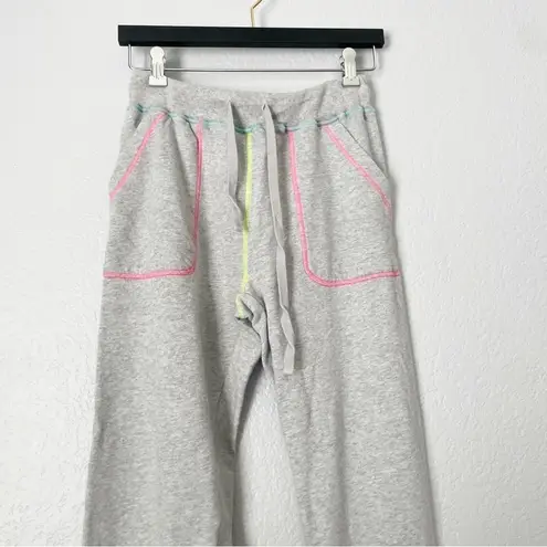 Rails Theo Top & Devon Bottom Neon Heather Gray Sweat Set XS