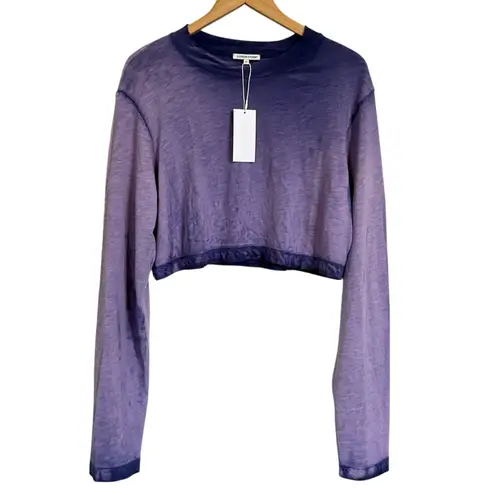 Cotton Citizen NWT Tokyo Crop Long Sleeve Tee Women’s Size Medium