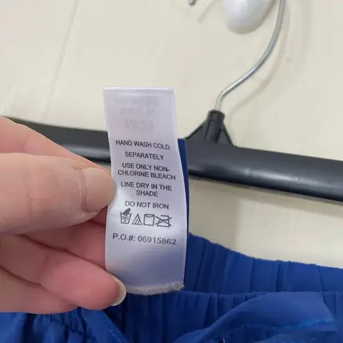 Swimsuits For All Swim Shorts Blue Pockets Drawstring Brief Lined ~ Size 18/20