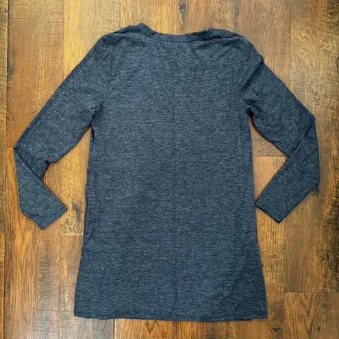 Joe Fresh blue v-neck tunic, size M