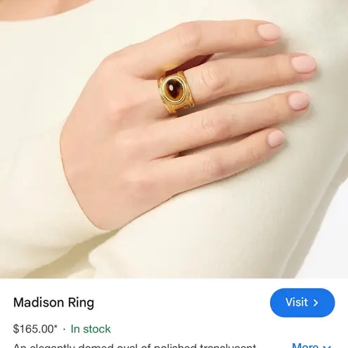 Elegant Gold and Brown Women's Ring