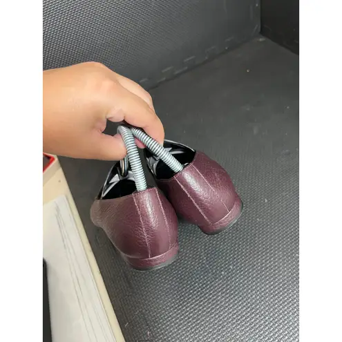 Everlane  Maroon Pointy Toe Loafer Leather‎ Flat Womens Shoes Size 7.5 thumbnail 7