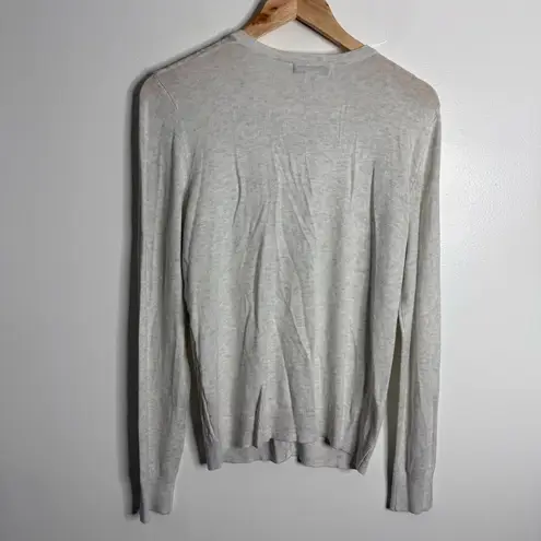 NWT Allison + Zoe Long Sleeves Cardigan Light Heather Gray Size L Stretch Size L