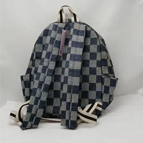 Wild Fable  Dome Backpack Bag Blue Checkered Print School Travel Storage Hiking