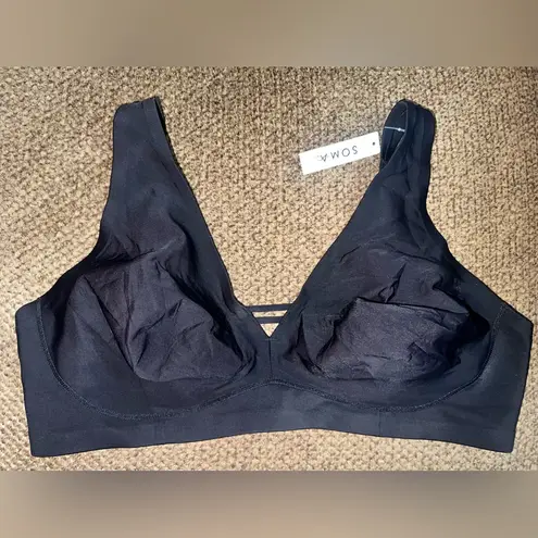 Soma Essentials Wireless Unlined Bra black sz 38DD $62