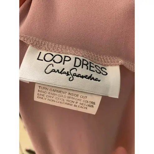 Carlos Saavedra Loop Convertible Maxi Dress Rose