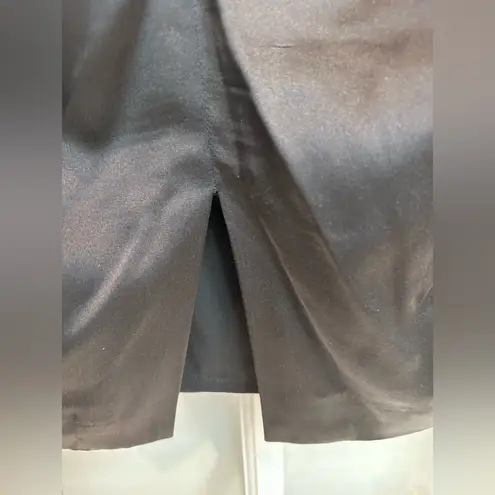 Nicole Miller Classic Timeless Black Silk Corset Bow Strapless Dress Size 6 S