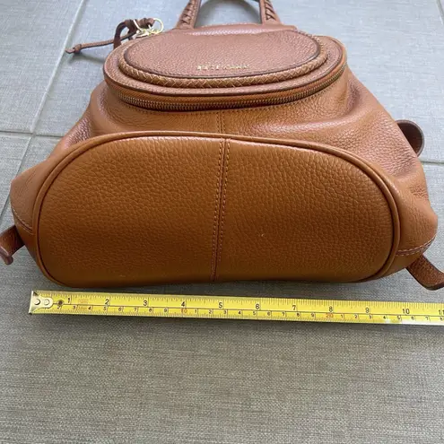 Cole Haan  Delilah Backpack Purse NEW Chestnut Brown Career Leather Lux