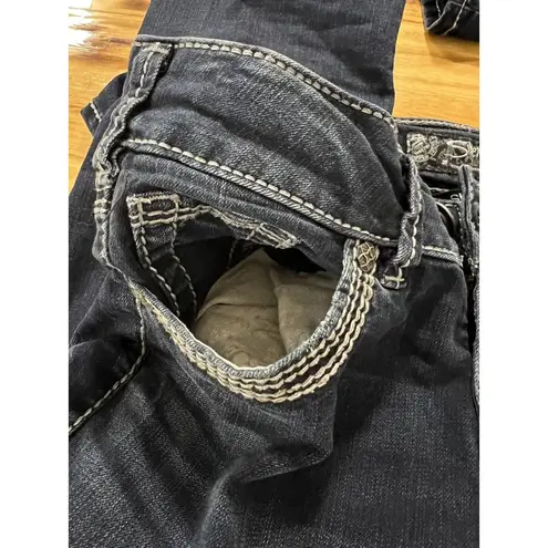 Silver Jeans Suki Capri Denim Cropped Jeans Size W26 Stretch Preppy City Party