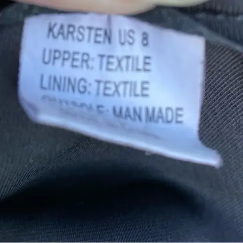 Zigi Soho Karsten over the knee faux suede slip on tie at top black boots size 8