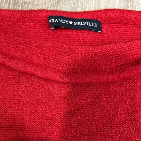 Brandy Melville red neck warmer/scarf. Great condition