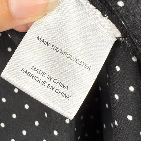 The Fifth Label Revolve Mini Dress Polka Dot Cold Shoulder Long Sleeve Ruffles S