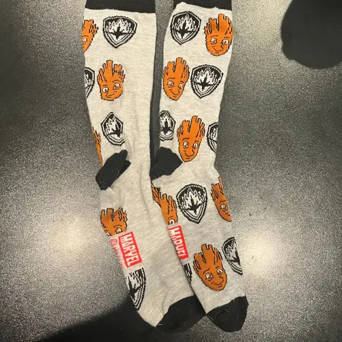 Marvel Bundle of 5 Pairs of Groot Socks One Size Fits Most High Socks