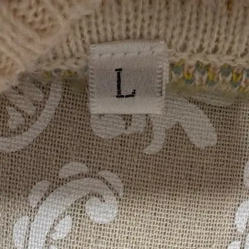 Mushroom CottageCore FairyCore Sweater Whimsical Colorful Bold Size Large