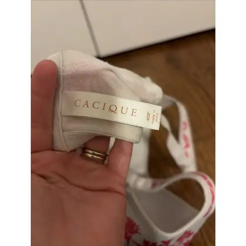 Cacique Lightly Lined Balconette Bra Size 40F