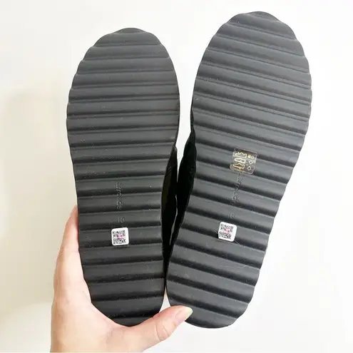 NEW Larroude Montana Drawstring Quilted Boots Sherpa Lining in Green Women's 10