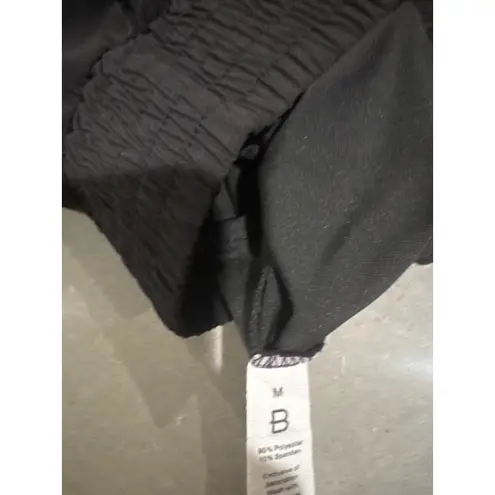 Black Running Shorts With Zipper Pockets Athletic Gym Workout Size M