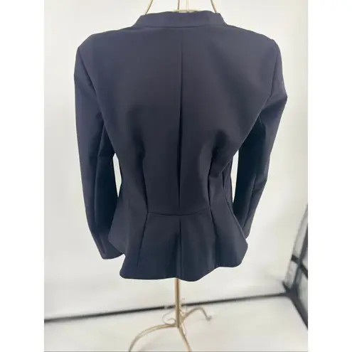 Rebecca Taylor Black Peplum Jacket Hook Eye Closure Blazer Women’s Size 6