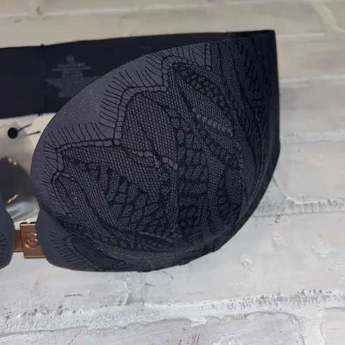 NWT Evelyn Bobbie everyday bustier strapless/w straps no underwire bra gray lace Black Size undefined