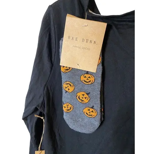 Rae Dunn 2‎ Pc Halloween  Momster Pajama top with Socks Sz M