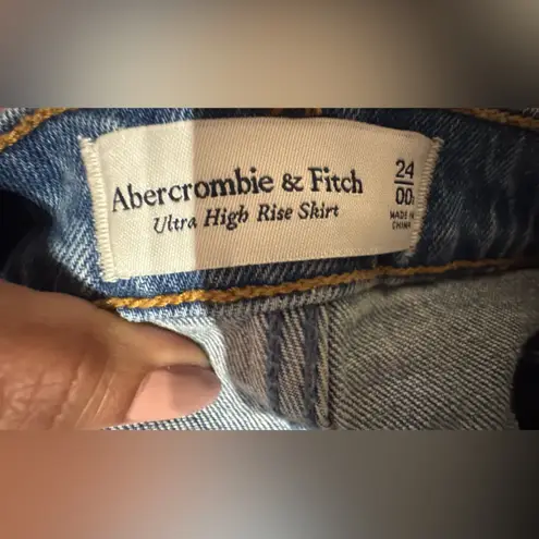 Abercrombie & Fitch  Light Blue Mini Skirt  Ultra High - rise