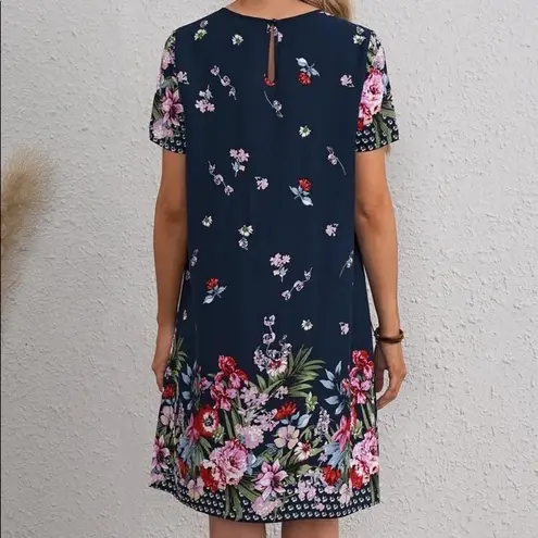 SheIn Floral tunic dress Size Medium 6