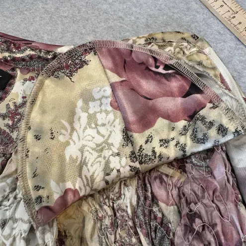 Vintage Y2K MSK Zip Front Jacket Womens Large Pink Romantic Coquette Fairy